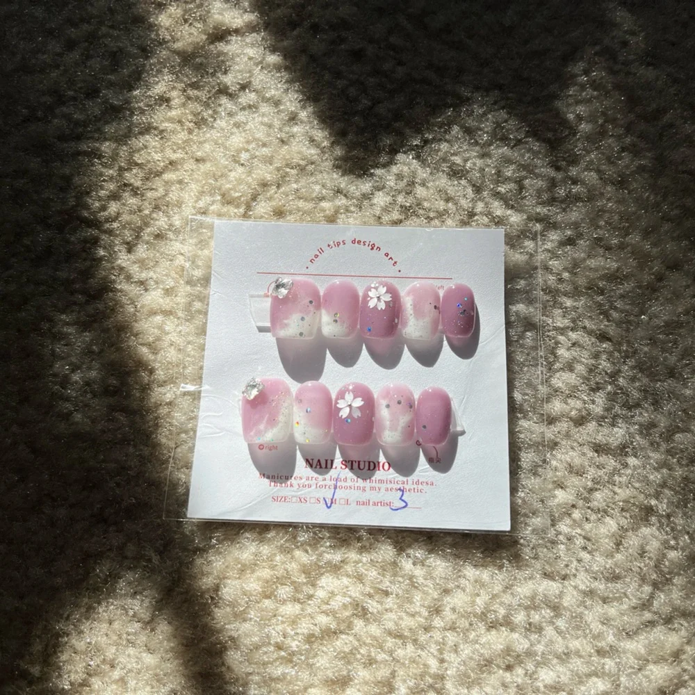 Purple Press-on Nails NWT SIZE M - Picture 2 of 2